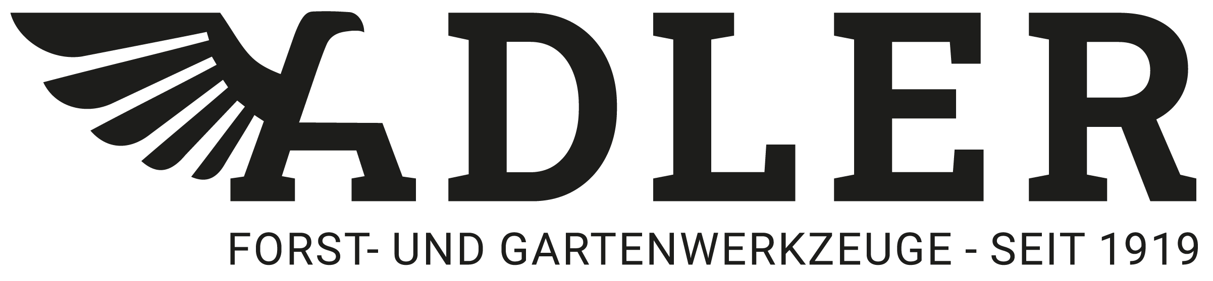 Adler Logo Complete Black Transparent