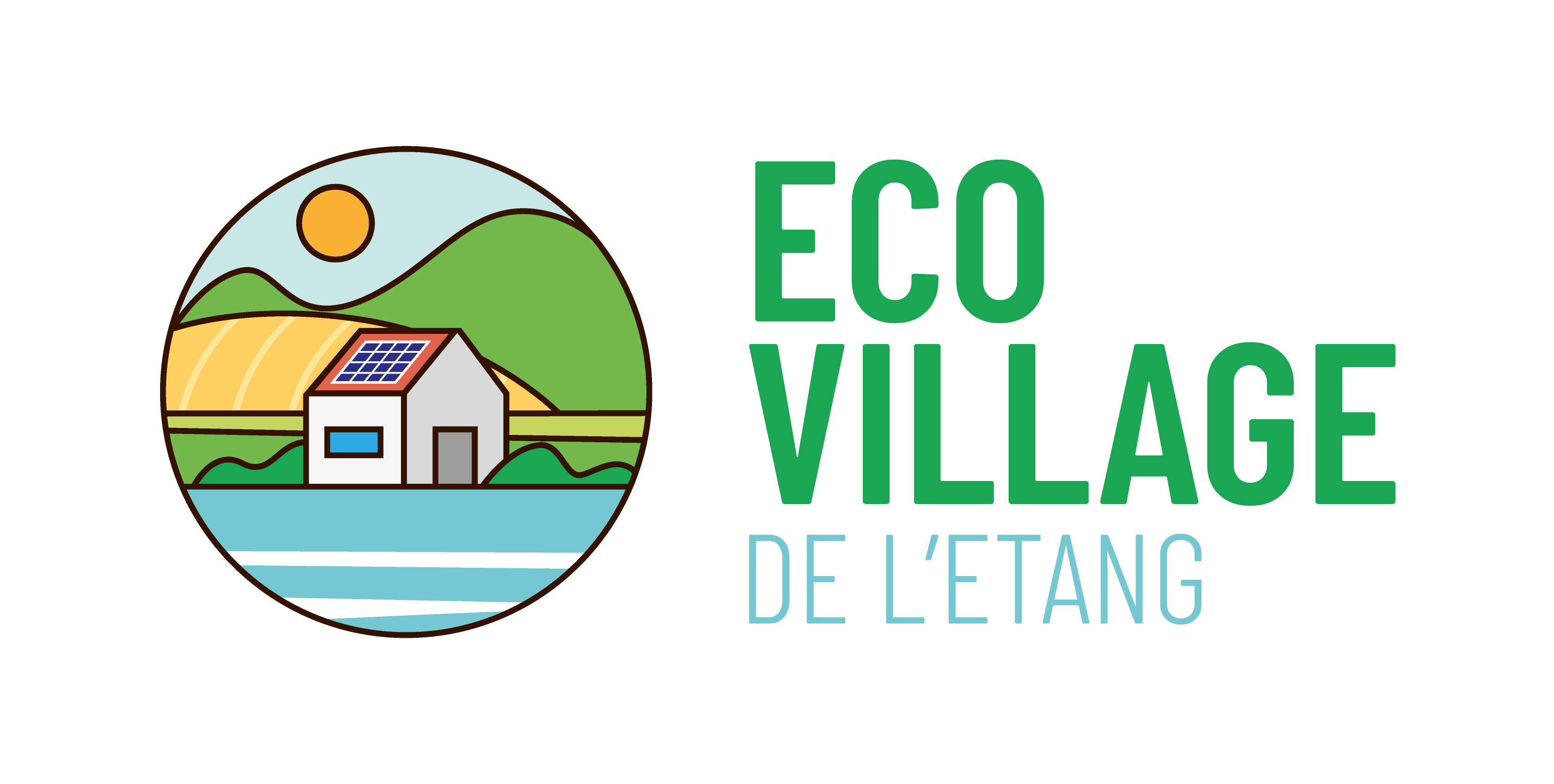Logo Eco Village Etang Print